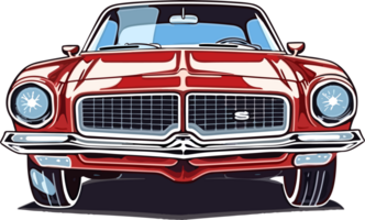 Vintage Classic Car Illustration AI Generative png
