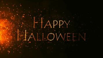 glücklich Halloween Animation Video. glücklich Halloween Text 4k Animation Video. Halloween Trick oder behandeln Video