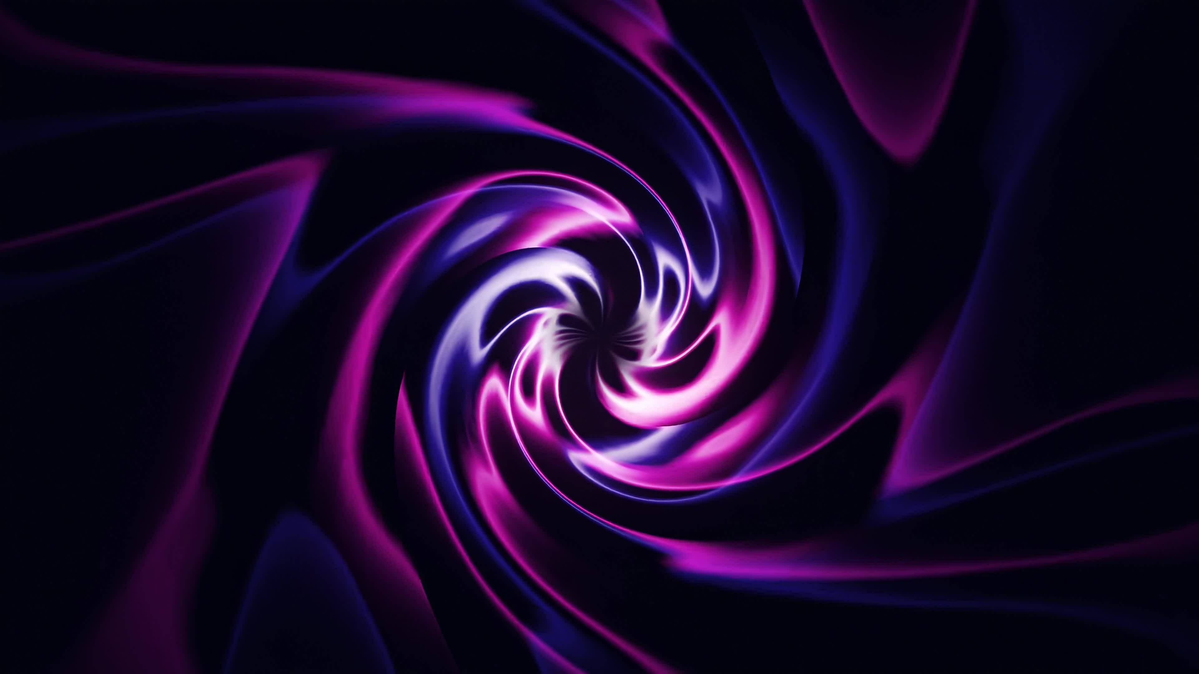 Abstract Animated Color 3D Style Smooth Wavy space. Multicolor twirl ...