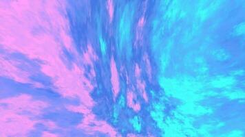 uma holográfico arco Iris iridescente suave azul roxa Rosa cerceta cores listras gradiente, embaçado abstrato pastel fundo 4k video