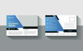 vector creative Professional modern post card template design.