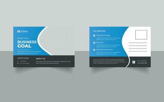 vector creative Professional modern post card template design.