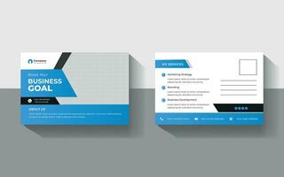 vector creative Professional modern post card template design.