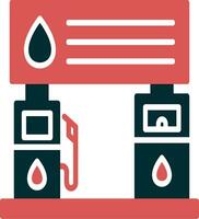 icono de vector de gasolinera