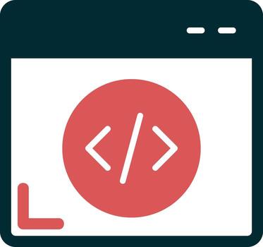 icono de vector de programación web