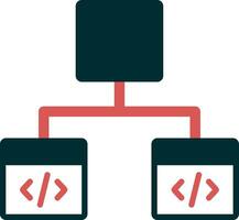 diagramas de flujo vector icono