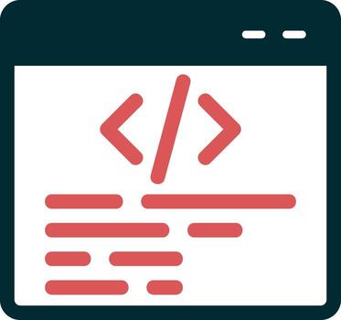 icono de vector de programación web