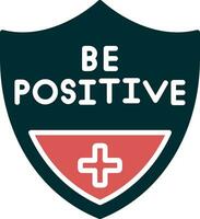 Be Positive Vector Icon