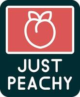 Just Peachy Vector Icon