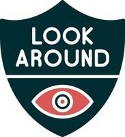 Look Around Vector Icon