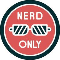 Nerd Only Vector Icon