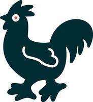 icono de vector de pollo