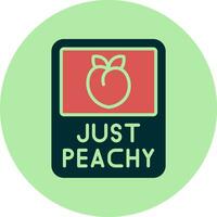 Just Peachy Vector Icon