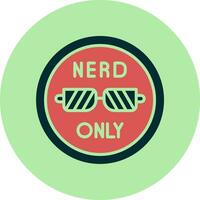 Nerd Only Vector Icon