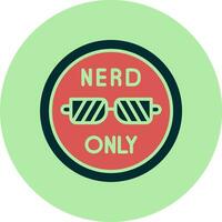 Nerd Only Vector Icon