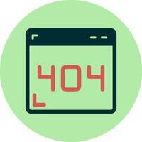 404 Error Vector Icon