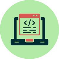 icono de vector de programación