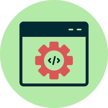 código mejoramiento vector icono
