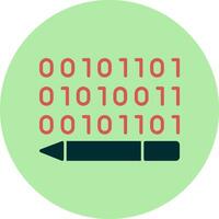 Binary Code Vector Icon