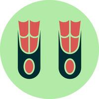 icono de vector de aleta
