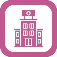 icono de vector de edificio de hospital