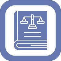 Law Book Vector Icon