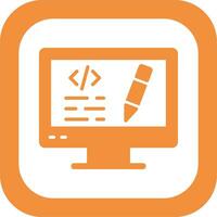 Edit Code Vector Icon