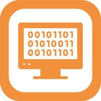 Binary Code Vector Icon