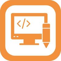 Edit Code Vector Icon