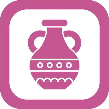 icono de vector de florero