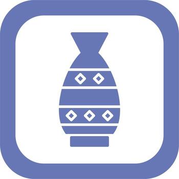 icono de vector de florero