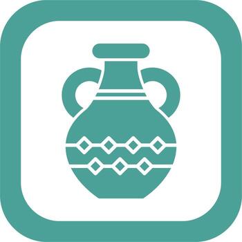 icono de vector de florero