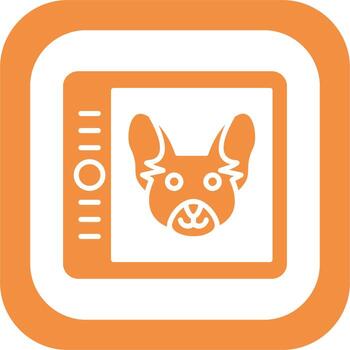 icono de vector de tableta gráfica