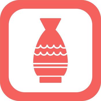 icono de vector de florero
