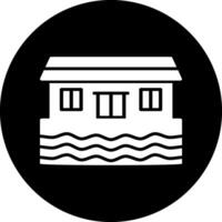 Houseboat Vector Icon