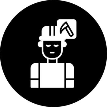 minero vector icono