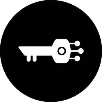 Digital Key Vector Icon