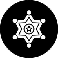 Sheriff Badge Vector Icon