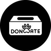 icono de vector de donación