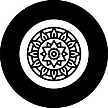 icono de vector de mandala