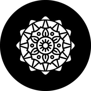 icono de vector de mandala