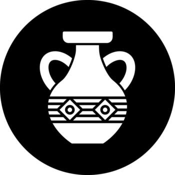 icono de vector de florero