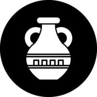 icono de vector de florero