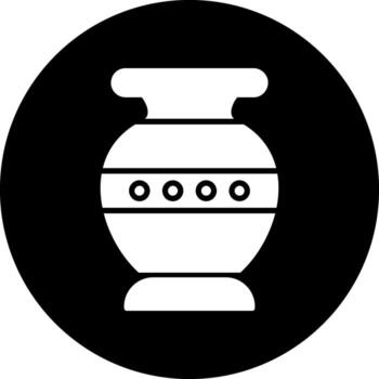 icono de vector de florero