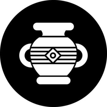 icono de vector de florero