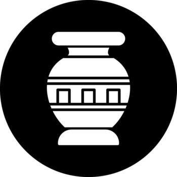 icono de vector de florero