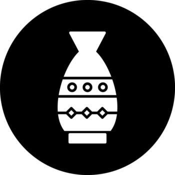 icono de vector de florero