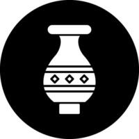 icono de vector de florero