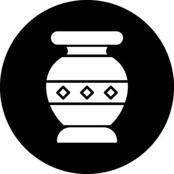 icono de vector de florero