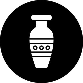 icono de vector de florero